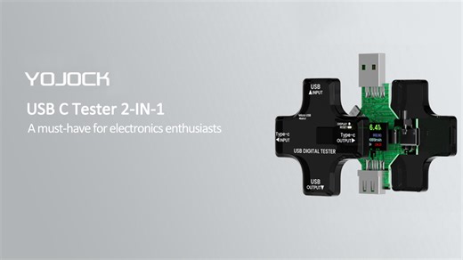 Watch YOJOCK USB C Tester Power Meter Multimeter with storage case on Amazon Live