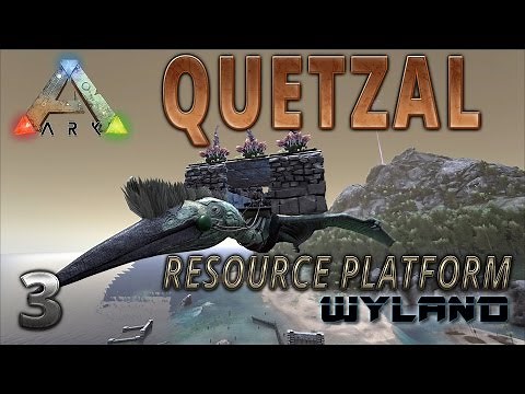 Ark Survival Evolved - Quetzal Platform Saddle How To Build for Resource Gathering