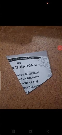 Drew Brees Sports Kings Autograph 11/25 NFL Football Card