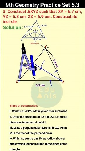 Class 9 Geometry practice set 6.3 | Question 3 | Maharashtra board