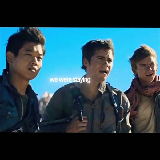 They followed Thomas to the end. Newt x Thomas x Minho x frypan #mazerunner