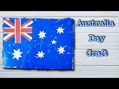 Australia Day craft| Australia flag collage | 26 th Jan craft activity