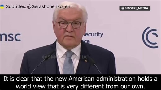 33K views · 1.1K reactions | German President Frank-Walter Steinmeier: "We must not allow ourselves to be paralyzed by the flood of announcements. We must not freeze in fear, or as the English saying goes, let's not be deers caught in the headlights. It is clear that the new American administration holds a world view that is very different from our own. One that shows no regard for established rules, for partnerships that have grown over a long time." | The Resistance | Facebook