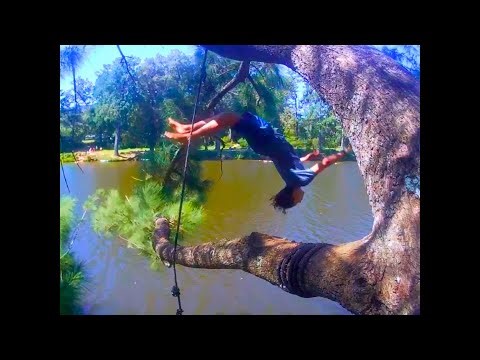 rope swings, flips & fishing