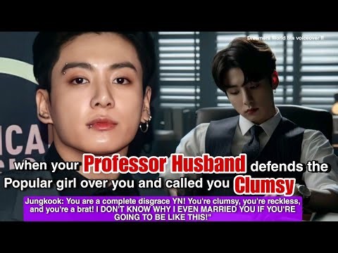 When your Professor Husband defends the popular girl over you and called you clumsy