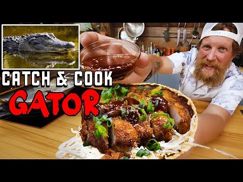 Catch and Cook Alligator Tonkatsu | Japanese / Mexican Fusion