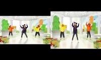 Mix of 2 videos from youtube : Just Dance kids 2 - Unlimited Gummy Bear