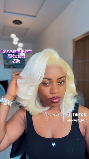 30-Inch Straight Blonde Hair: Stunning Look