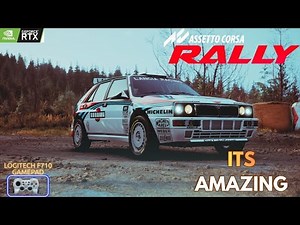 Lancia Delta HF | Assetto Corsa Rally Gameplay in 4K | Logitech F710 Gamepad