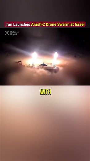 Iran Launches Arash-2 Drone Swarm at Israel!