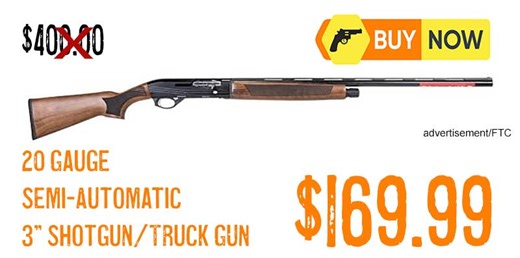 Hatfield SAS 20 Gauge Semi-Auto Shotgun – Now Only $169.99 (Save 58%) – Close Out Sale!