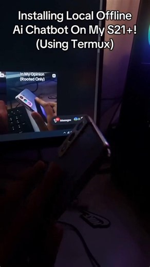 🔥 Install a Local Offline AI Chatbot on Samsung S21+ (Rooted) Using Termux |🤖📱 #Samsung #Termux #AI
