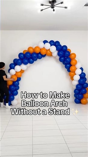 How to Make a Balloon Arch Without a Stand | Easy DIY Balloon Garland Tutorial