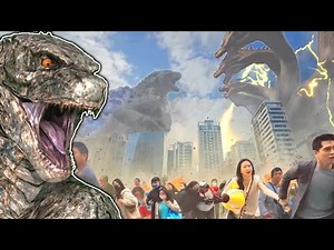 Reacting To Godzilla vs Ghidorah In REAL LIFE!