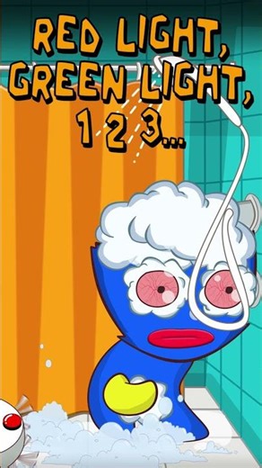 Huggy Wuggy and robot vacuum : Red Light Green light 123 meme #poppyplaytime #huggywuggy