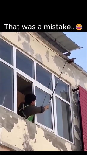 Know In Minutes ✨ on Instagram: "There’s a wasp nest outside a window. Too close for comfort. From inside, the person tries to solve the problem with a stick, carefully poking at the nest from a distance. Not ideal — but committed. After a few tries, it works. The nest comes loose. Panic immediately kicks in. The person rushes to shut the window as fast as possible, trying to block any angry wasps from getting inside. But in the chaos, the window is handled a little too aggressively. Instead of