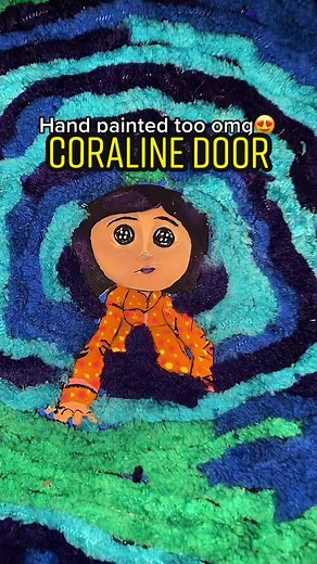 Unique Coraline Door Doll Gift with Hand-Painted Details