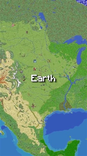 This is the planet earth, BUT in Minecraft! #minecraft #minecraftserver #bedrockedition