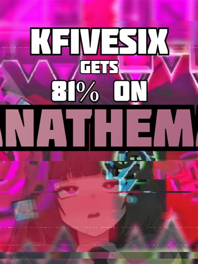 [CBF] Anathema 81% (New Hardest) by nikroplays OH MY GOD LET ME PASS Not gonna write a long description this time, I'm just getting tired of this level Thought I'll fluke it but NO Since TikTok is very sensitive about top 10 runs and completions, here's a full mod list for transparency: Geode mods used: CBF (Click Between Frames) MegaHack v9 Bongo Cat Click Sounds (currently broken) Happy Textures Texture Loader Go! Indicator Everything else is non-gameplay related (utility/API mods like EditorT