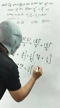 Q 15 | jee main 2025 PYQ Ellipse in 10 Sec Super Trick 🔥 Alien 👽 Style #shortvideo #shortsfeed