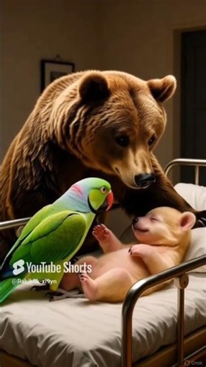 Bhalu ki shehad chor Tota#ai #bhalu#tota#animation#short