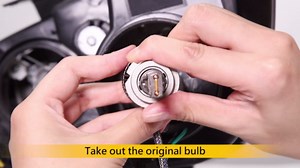 Termitor Smart H7 Light Bulb, 0-80,000LM 1500% Super Brighter, App-Controlled Dimming & Color Temperature, 3000K Yellow to 6500K Cool White for Bluetooth H7 Fog Light, Plug and Play, Pack of 2