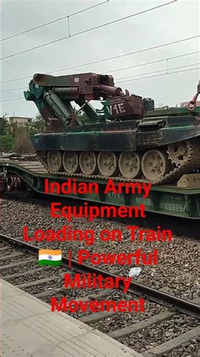 #Indian Army Equipment Loading on Train 🇮🇳 | Powerful Military Movement