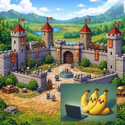 AI Builds a Giant Castle Kingdom in Seconds! 🏰🤯 (Wait for the Ending)