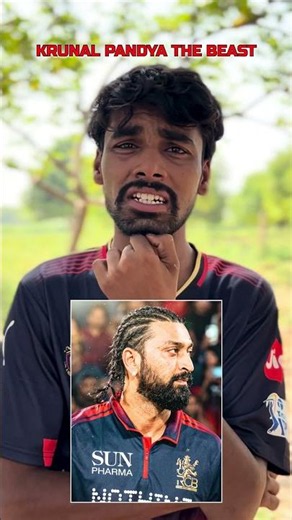 Krunal the Beast 🔥 #krunalpandya #hardikpandya #rcb #cricket #cricketlover