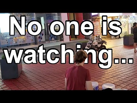 Starting Busking with no crowd