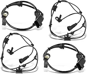 A-Premium ABS Wheel Speed Sensor Compatible with Ford Models - Focus 2000-2007, FWD - Front and Rear Driver and Passenger Side, Replace# YS4Z2B372AA, 1067210, 4-PC Set