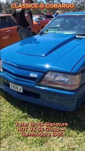 Rare! 'Blue Meanie' HDT VK SS Group A Commodore Peter Brock signature.