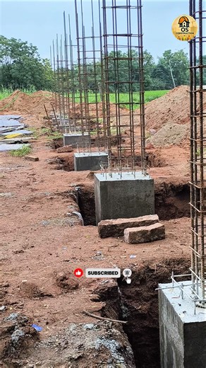 FOOTING LOAD👷🎯 #construction #civilengineering #column #site #footing