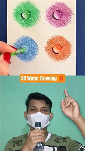 3D Water Drawing ‼️#funnyshorts #reaction #shorts