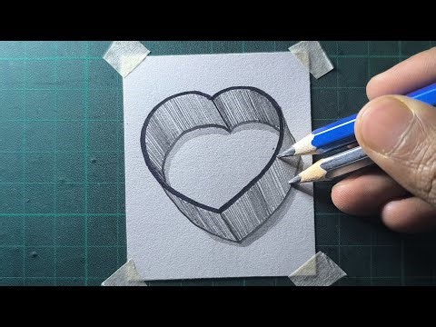 Unleash Your Creativity: Step-by-Step Guide to Drawing Stunning 3D Love Hearts!