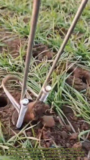 Manual soil aeration technique