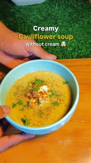 Healthy Cauliflower Soup | Creamy Without Cream #ytshorts #indianfood