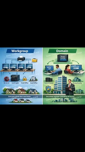 125_techblog on Instagram: "Workgroup vs Domain. Check the comments for more details👇👇👇"
