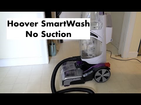 Hoover SmartWash Carpet Cleaner Turns On But Does Not Suck, How to Fix It?