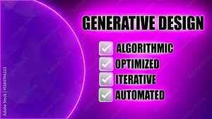 Generative Design – an AI-driven design process that uses algorithms and computational models to explore multiple design solutions based on specified constraints and objectives.