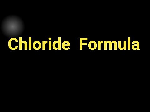 Chloride formula||What is the formula for chloride ion?