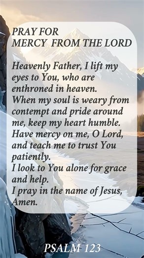 Can You Wait for God’s Mercy When You Feel Looked Down On? | Psalm 123 Prayer