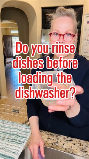 April on Instagram: "Do you pre-wash your dishes? #dishwasher #prewash #rinse #washdishes"