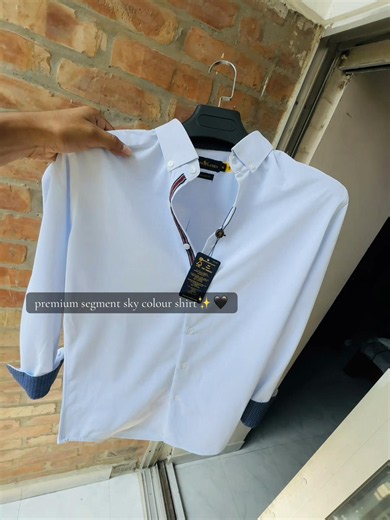 Premium Sky Colour Shirt – Sizes M L XL | Order via WhatsApp