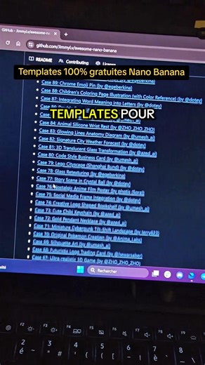 351K views · 4.2K reactions | 100 templates gratuites avec des prompts pour générer des images IA avec Nano Banana, l’IA de Google Les prompts fonctionneront aussi très bien avec ChatGPT github.com/JimmyLv/awesome-nano-banana #nanobanana #gemini #Google #chatgpt #prompt | Unefille.ia | Facebook