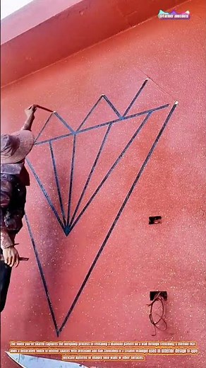 The Art of Wall Stenciling: Diamond Pattern Reveal