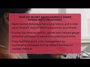 How Do Secret Backchannels Shape Russia-NATO Relations? - International Policy Zone