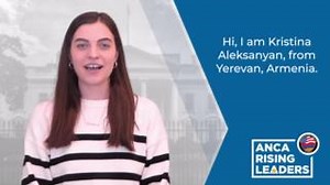 24 reactions | Meet ANCA Rising Leader Kristina Aleksanyan - a...
