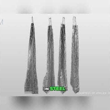 Extreme Tower Engineering: Complex Concrete & Diagrid Secrets #shorts