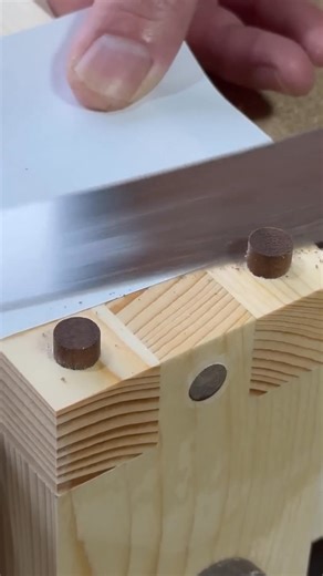 A simple and strong joint made with hand tools. #shorts | Leslie A. Murphy
